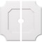 Ekena Millwork Locke Architectural Grade PVC Ceiling Medallion, 28"OD x 3"ID x 16 3/4"C x 1"P, Two-Piece CMP28LE2-03000 - alternate 1